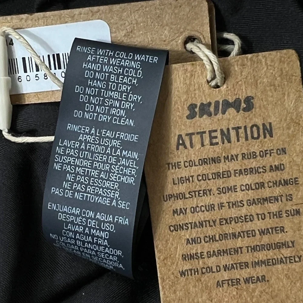 SKIMS Swim One Shoulder Monokini‎ Onyx 4X