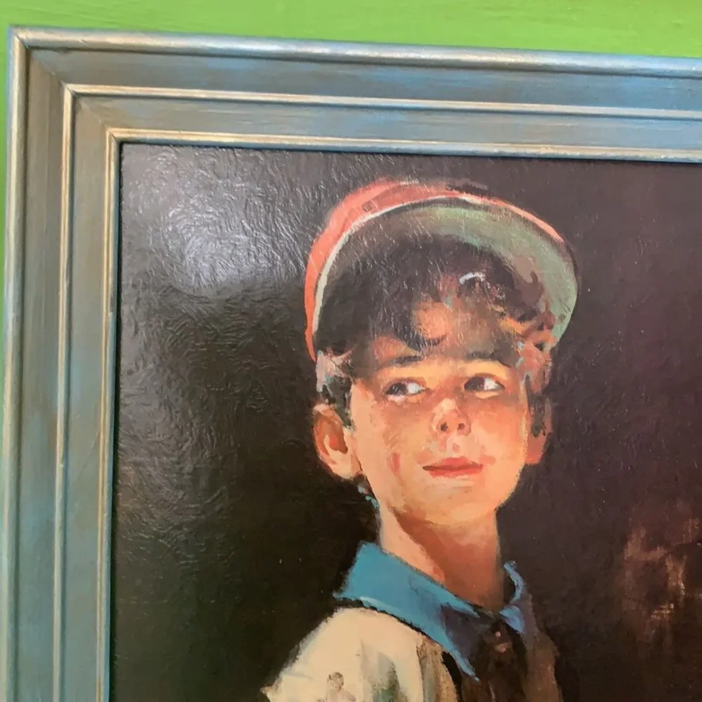 Unbranded framed baseball