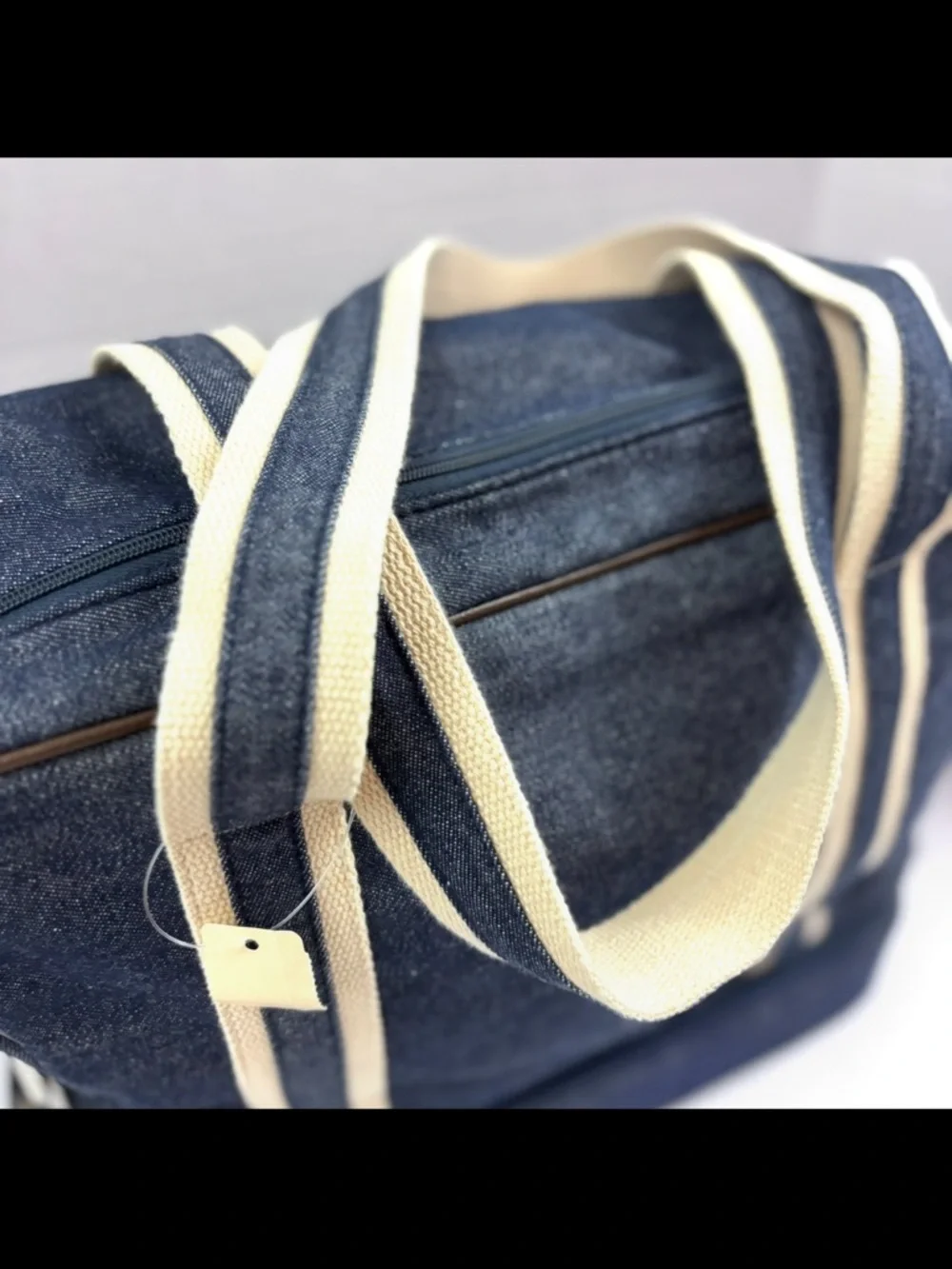 NWT Bath & Body Works Denim Toiletry Bag Makeup Case w/ Bottom‎ Zip Compartment