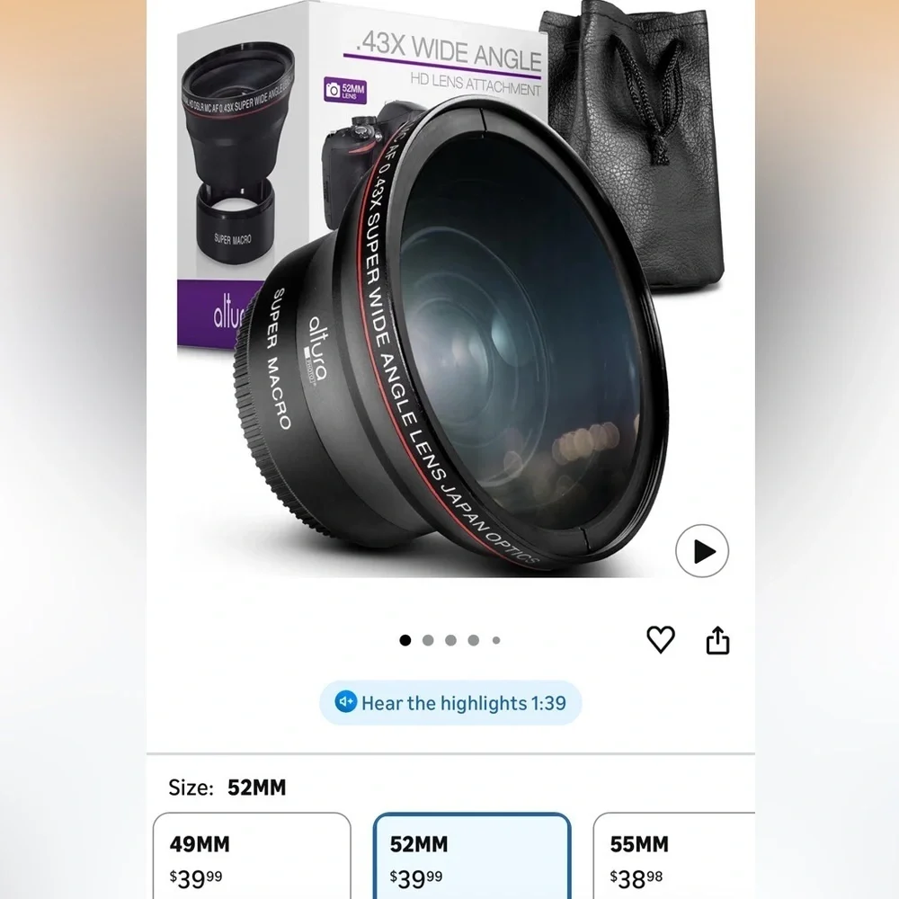altura cover lens seeking