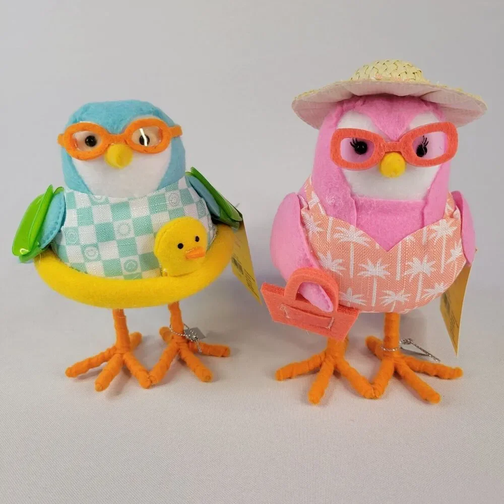 2024 Target Sun Squad Featherly Friends Fabric Birds Coral Junior Summer Spritz