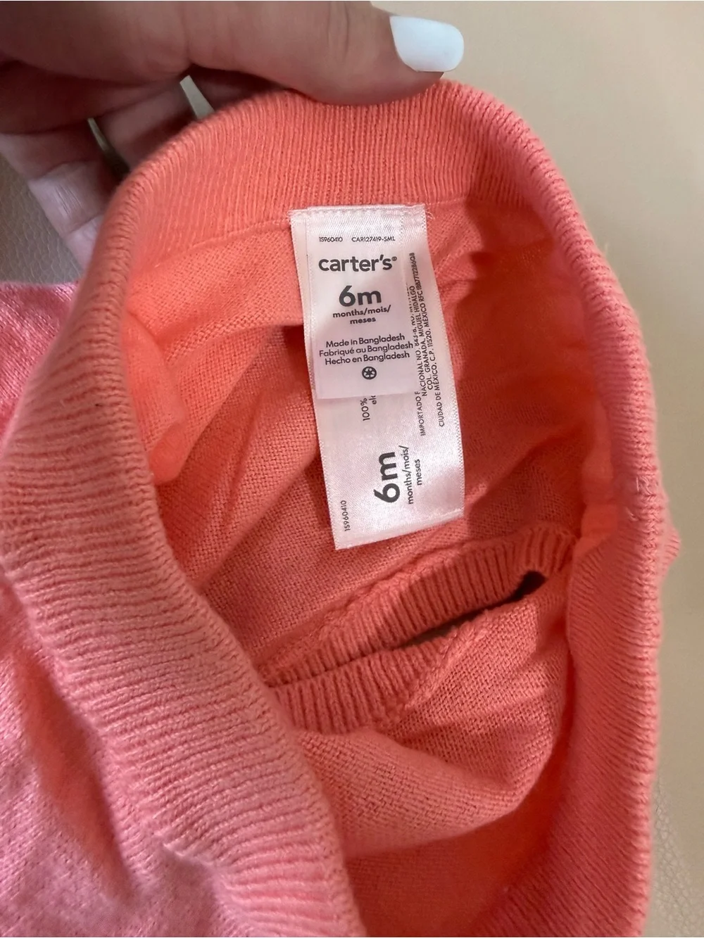 2 for $10 Carter's Coral Knit Two-Piece Matching Set