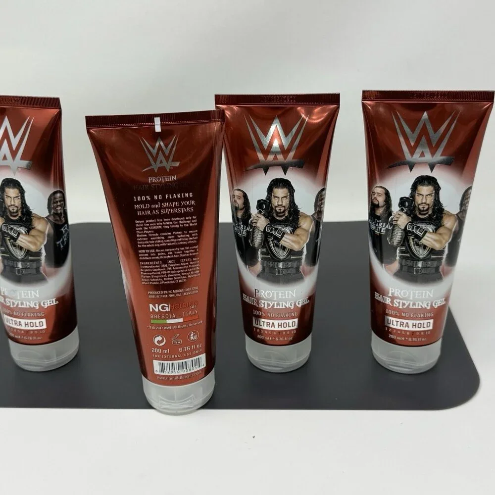 WWE Extra Hold Protein Hair Styling Gel Lot Of 4