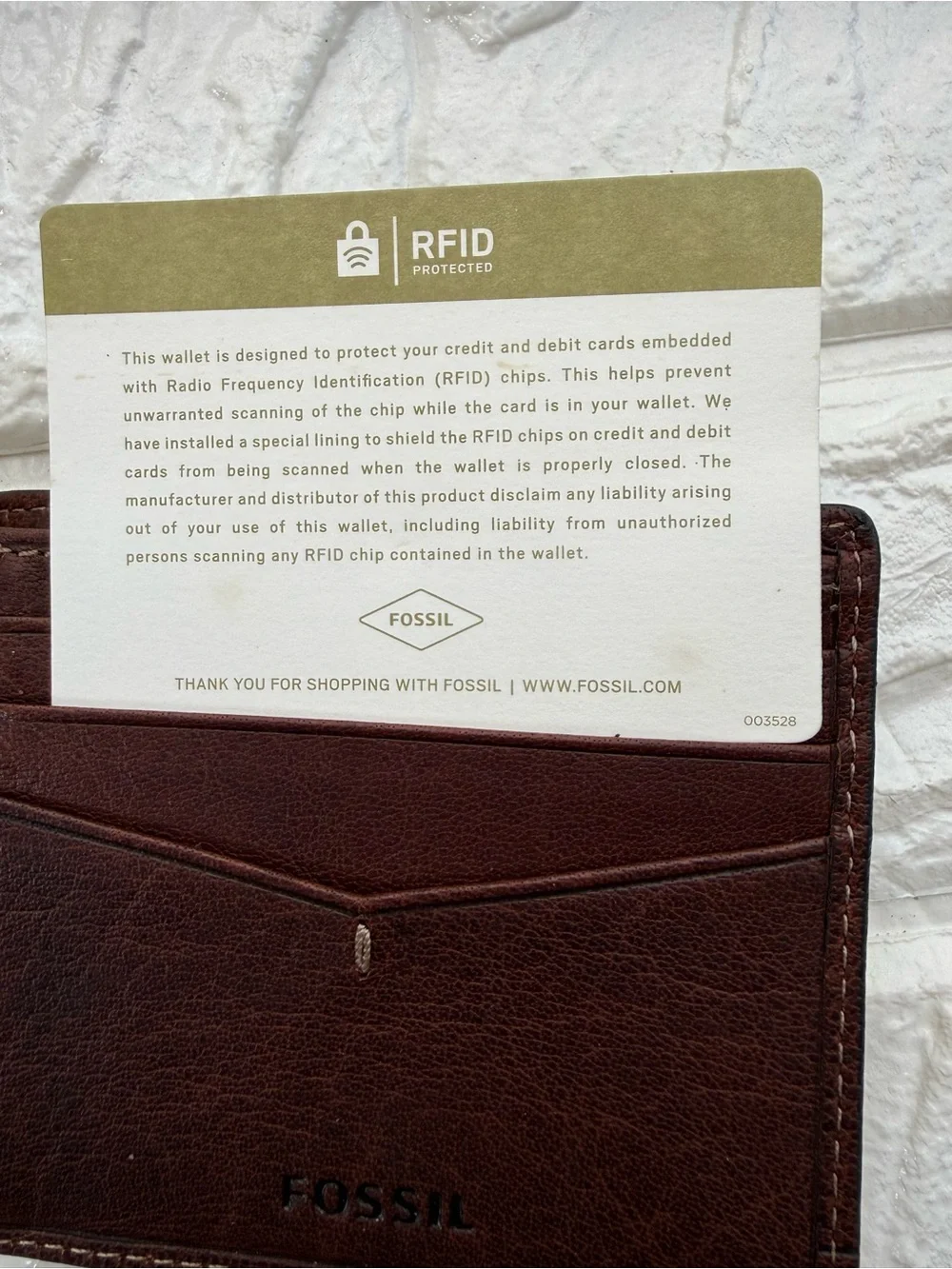 Fossil allen rfid
