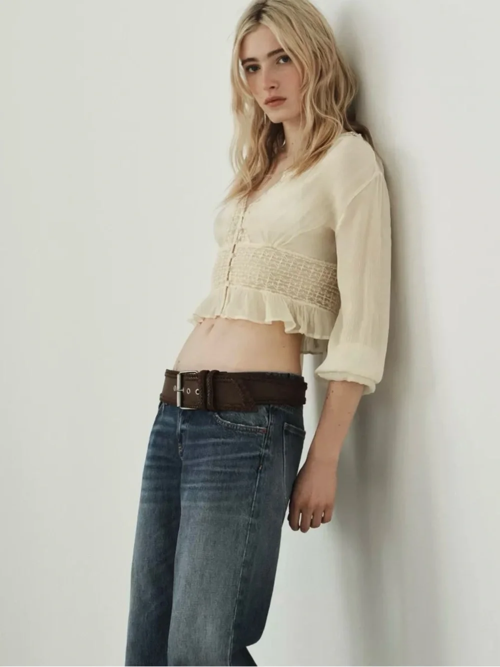 Zara semi sheer