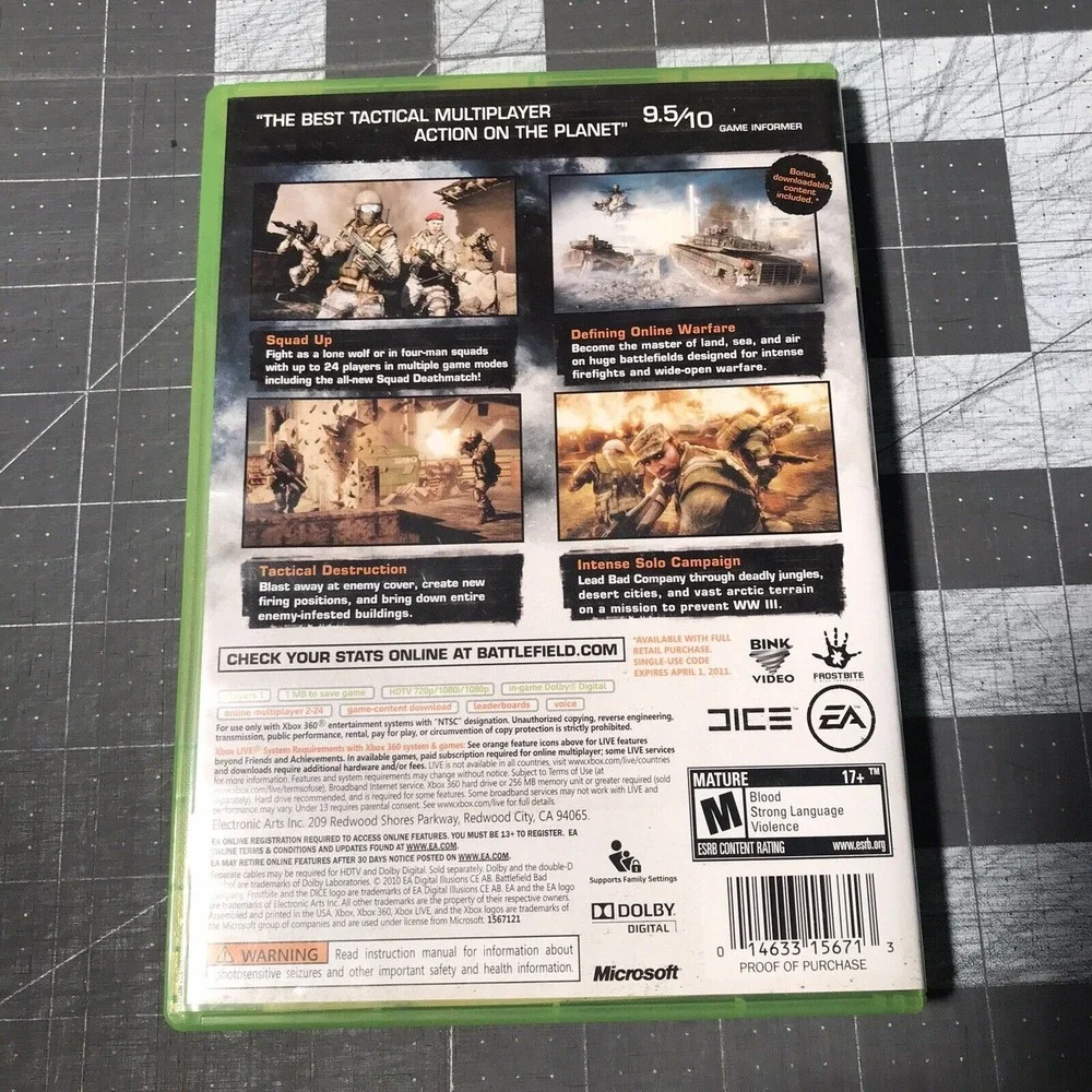 Xbox 360 battlefield