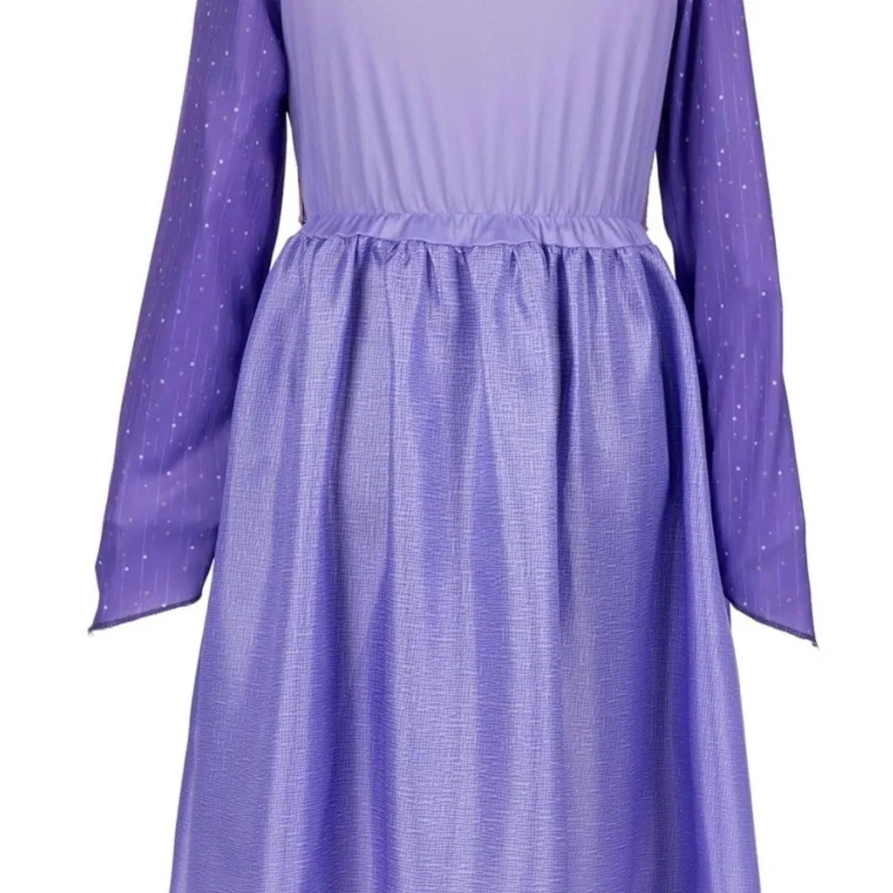 Disney Wish Asha Costume Dress Girls‎ 4–6X Purple Long Sleeve Belted NWT
