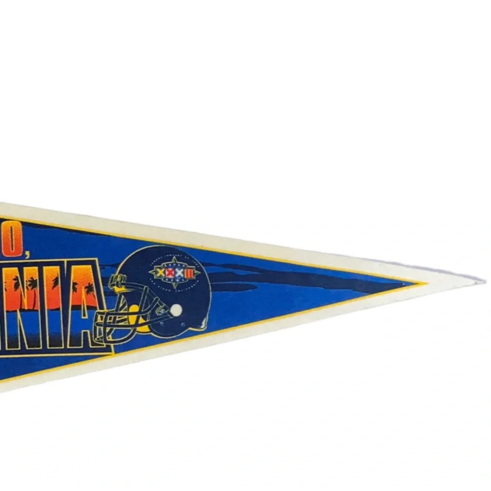 Super Bowl XXXII San Diego Flag 1998 Denver Broncos Vs Packers