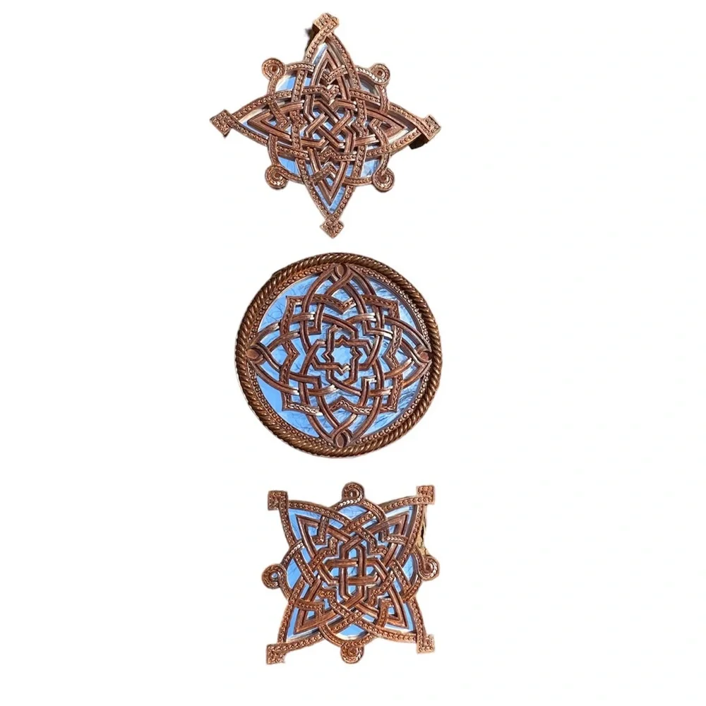 Wall Art Celtic detailed design with mirrored Small 10”