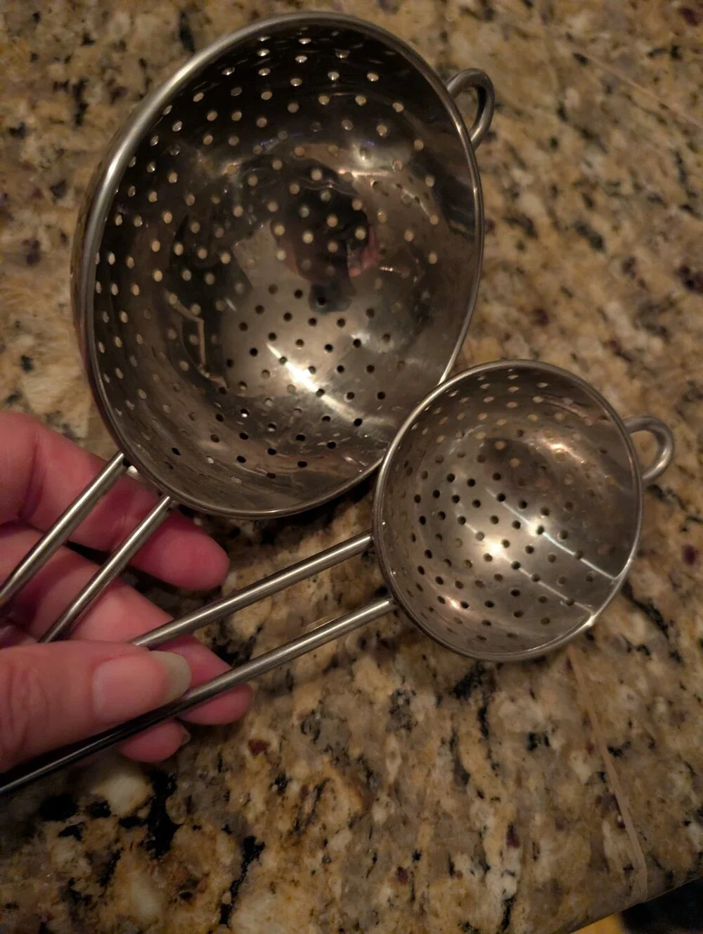 Set Of Two Unique Strainers