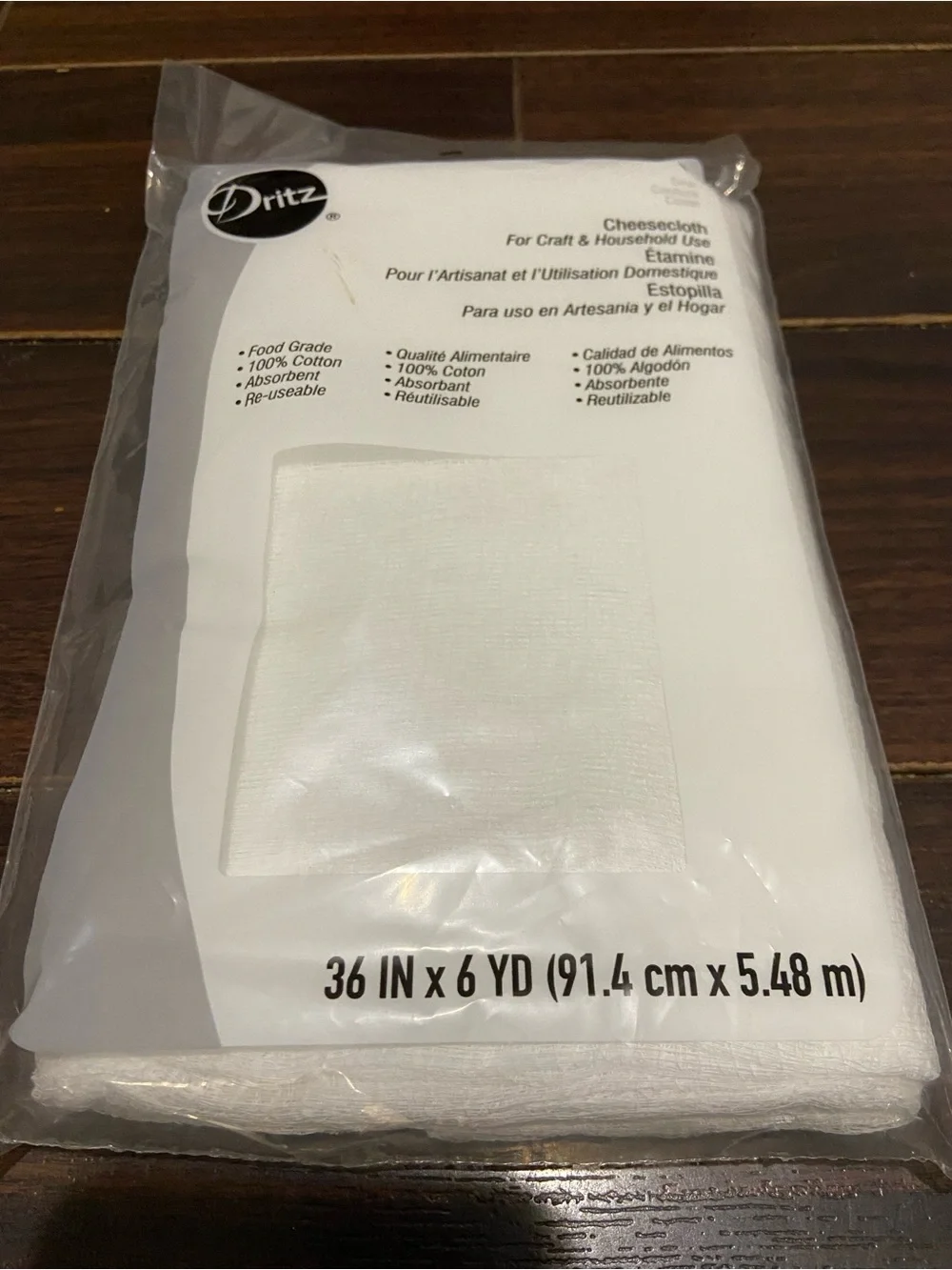 N/A white cheesecloth