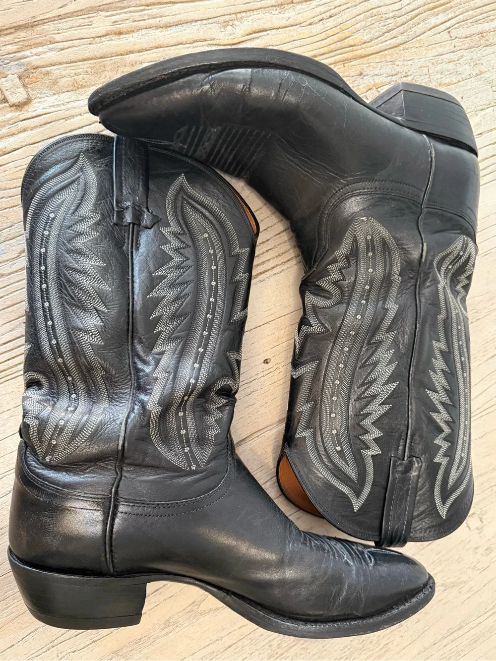 Lucchese vintage tabs