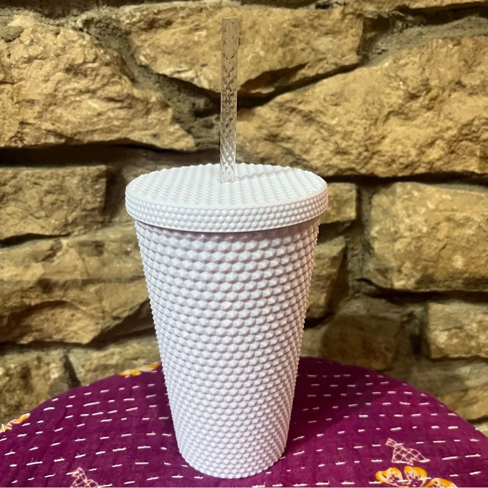 NWT Starbucks White Studded 16oz 473 ML Tumbler Spring 2024