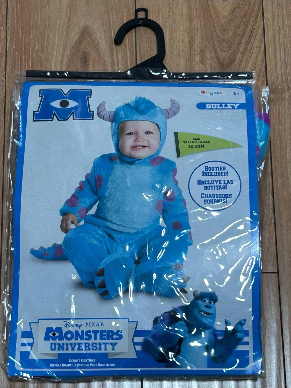 NEW Infant Baby Disney Pixar Monsters Inc University Sulley Costume SIZE 12-18M