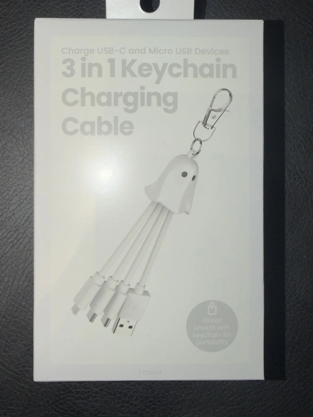 Spooky 3 in 1 Ghost Charging Cable
