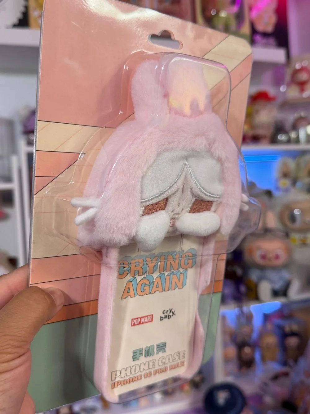 POP MART pink plush