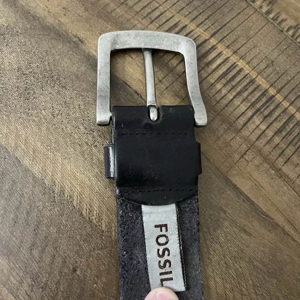 Fossil black pebble