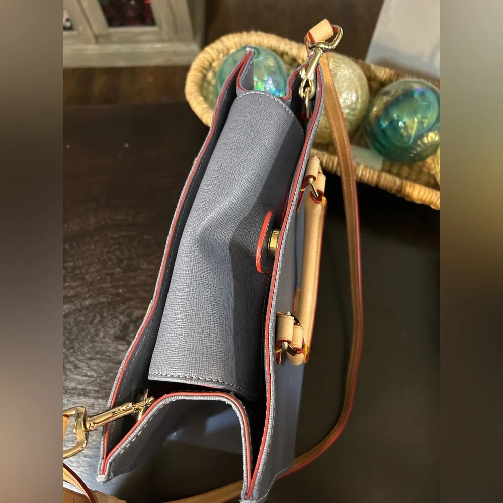 Dooney and Bourke Janine  Bag Blue / Gray color Leather