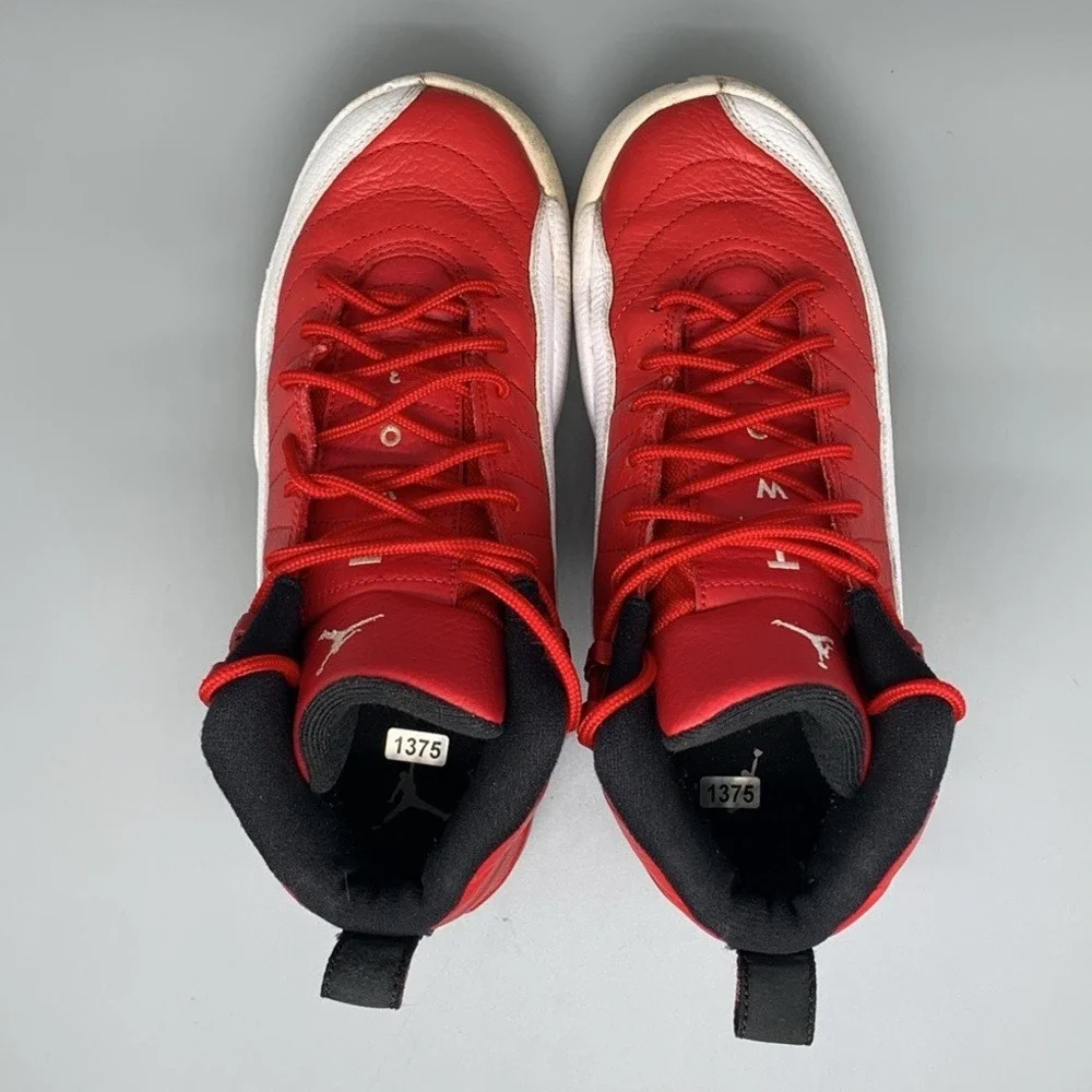 Jordan 12 Retro Gym Red Basketball Shoes 153265-600 Youth Sz 7Y / Women's Sz 8.5
