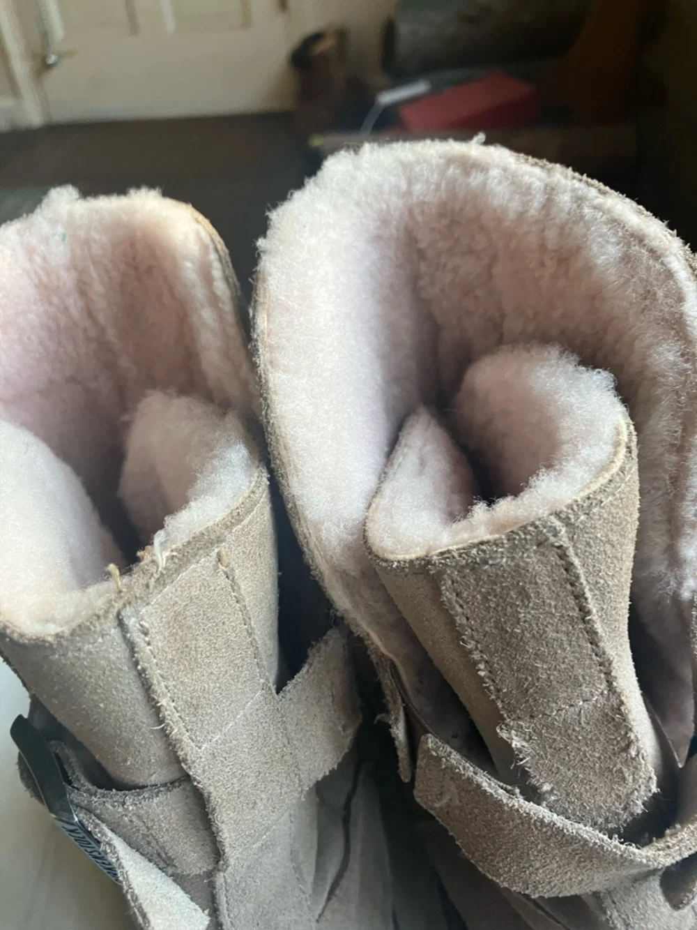 Birkenstock Uppsala Suede Shearling Boot in Taupe