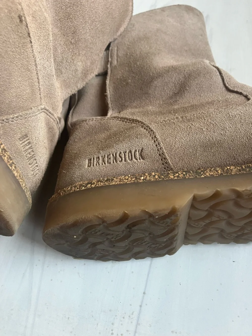 Birkenstock Uppsala Suede Shearling Boot in Taupe