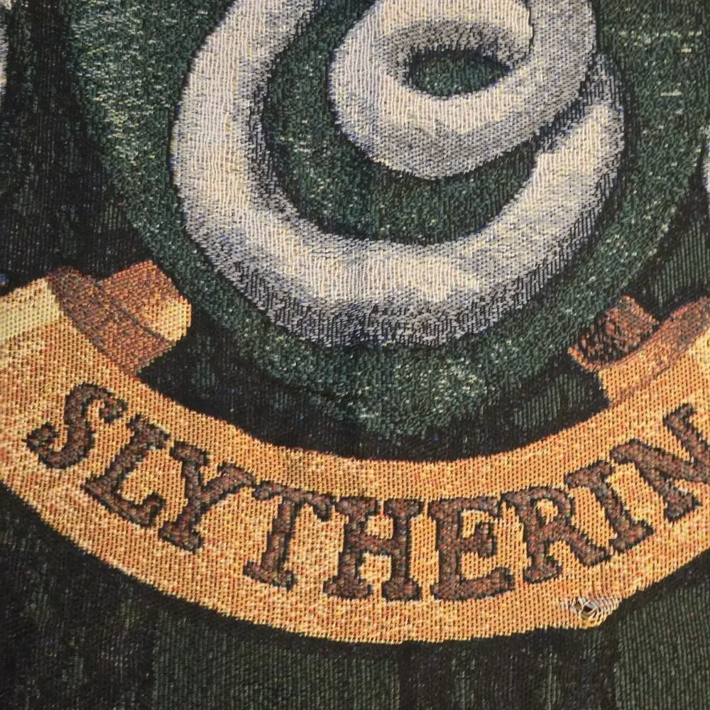 Slytherin Crest (Harry Potter) Woven Tapestry Throw Blanket 48x60