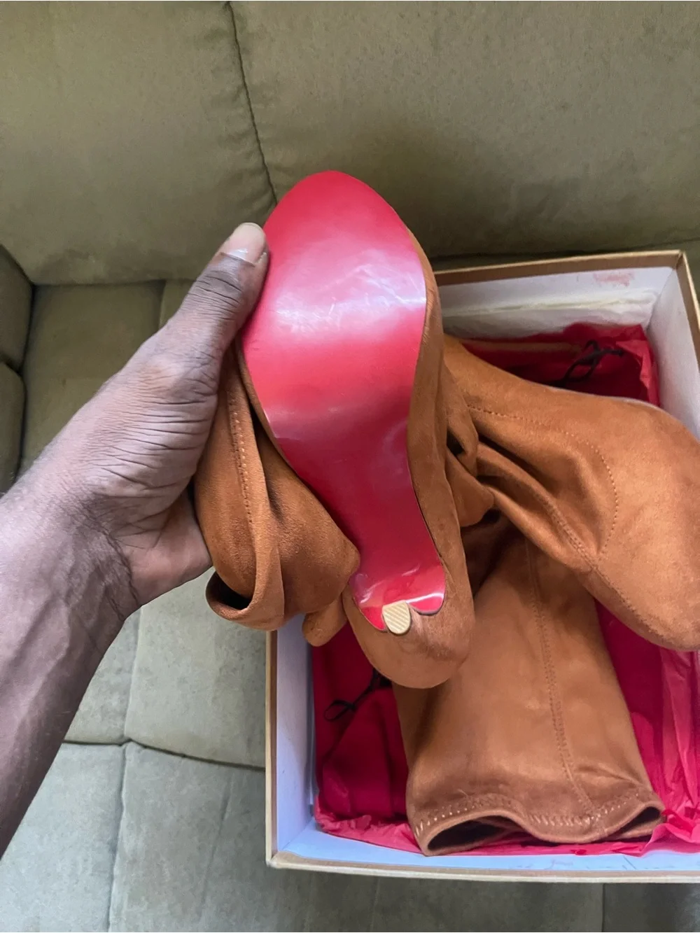 Christian Louboutin over knee