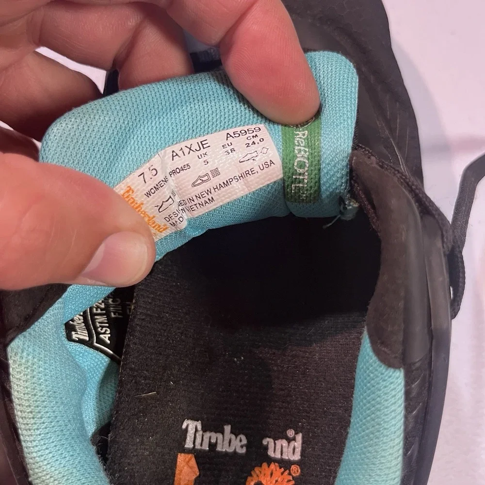 Timberland PRO Drivetrain Comp Safety Toe Work Sneaker Womens Size 7.5 Black EUC