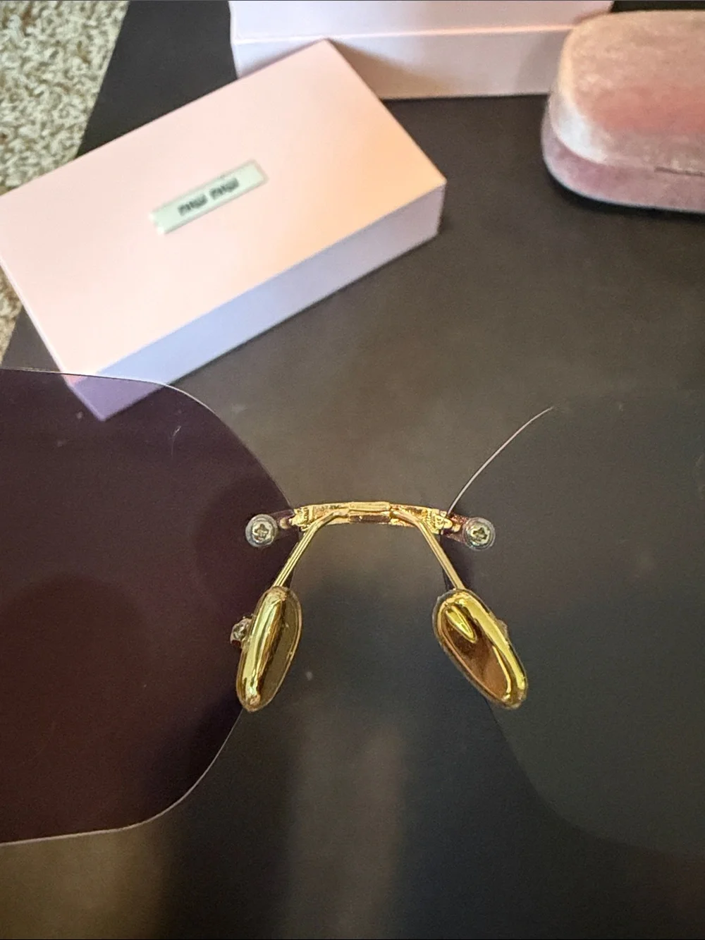 Miu Miu designer rimless