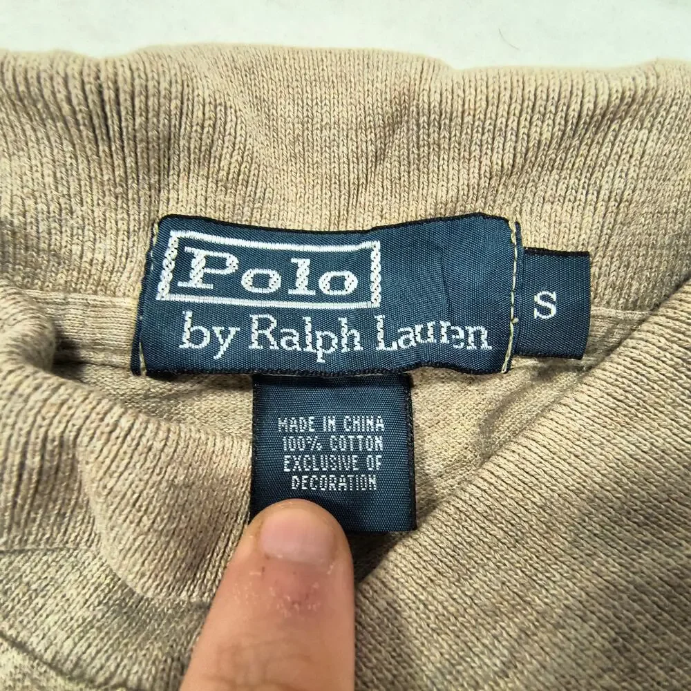 Polo by Ralph Lauren Collared Long Sleeve Polo Shirt Mens Size S Olive Green