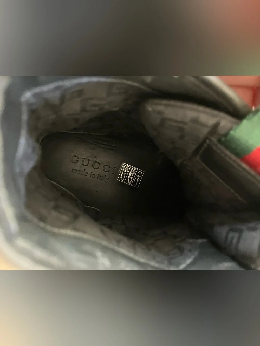 Gucci Nylon Interlocking G High-Top Sneaker
