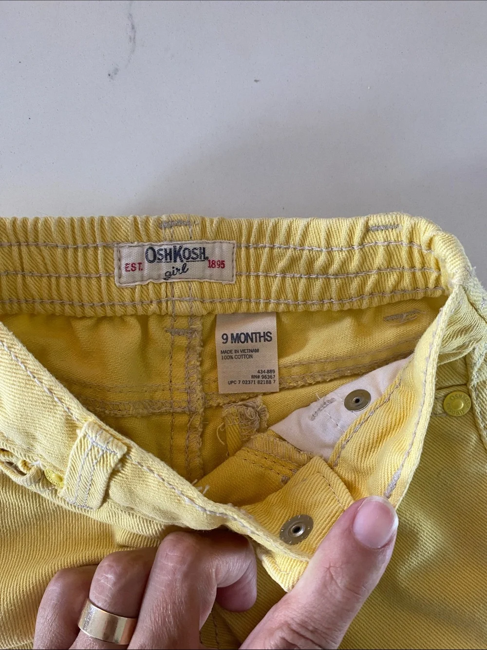 OshKosh Bgosh butter yellow