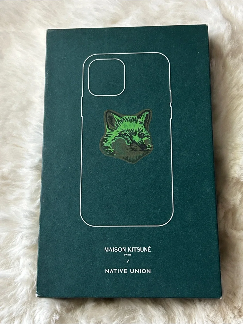 Maison Kitsune x Native Union iPhone 12 The Green Fox phone case