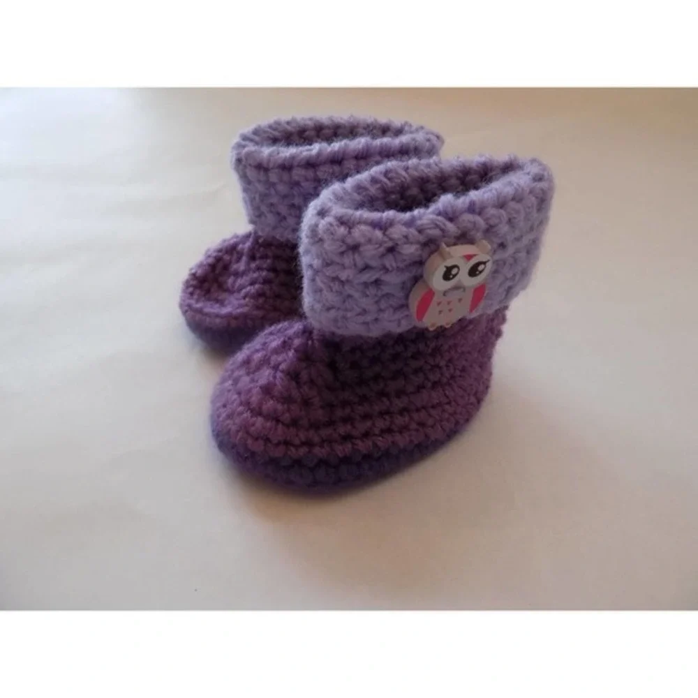 Baby Owl Hat Diaper‎ Cover and Booties Set