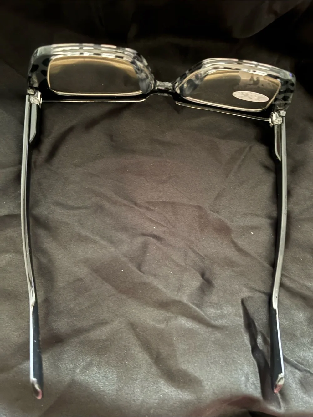 Square Oversized Reading Glasses in Black Tortoiseshell - Women Accessories