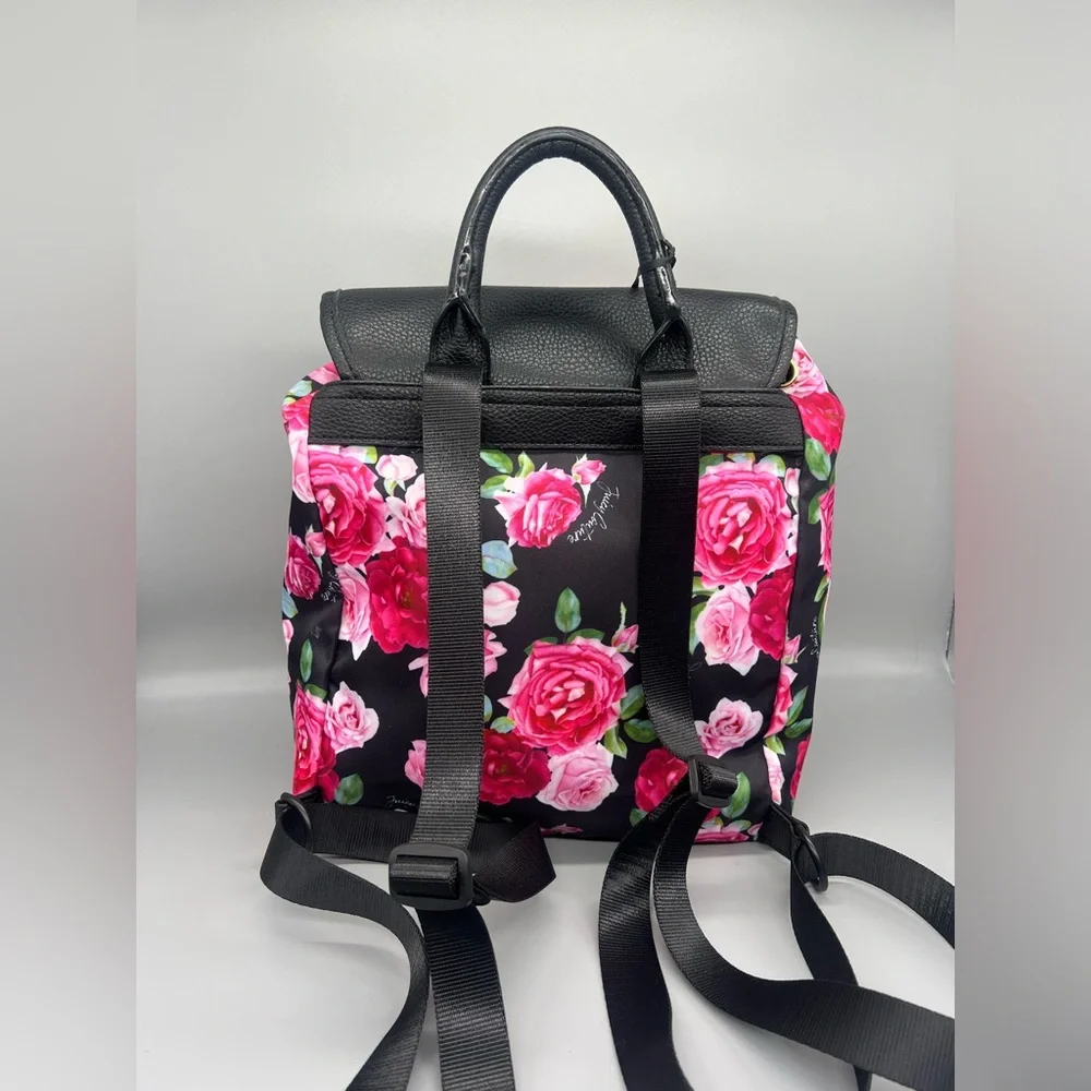 Juicy couture love club floral backpack purse