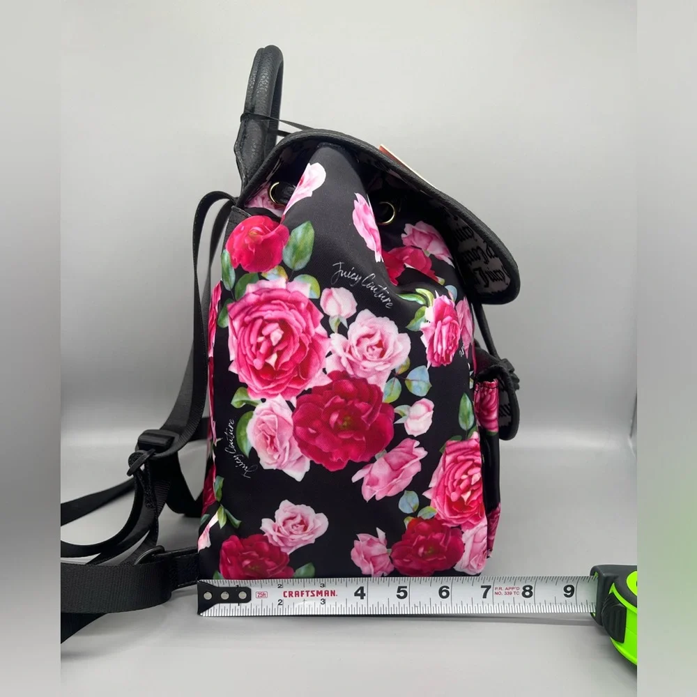 Juicy couture love club floral backpack purse