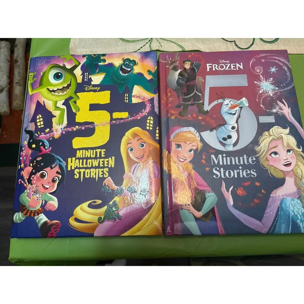 Disney 5 Minute Halloween Stories & 5 Minute Frozen Stories Kidcore Storybook