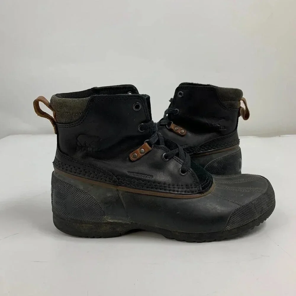 Sorel Men's Ankeny Leather Rubber Waterproof  NM2101-010‎ Lace Up Boot Size 9