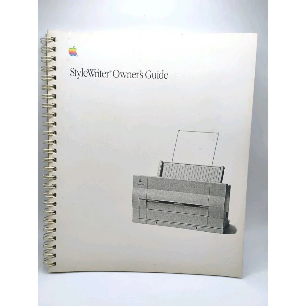 Stylewriter Owner's Guide by Apple Computer Inc 1991 Edition Spiral Bound