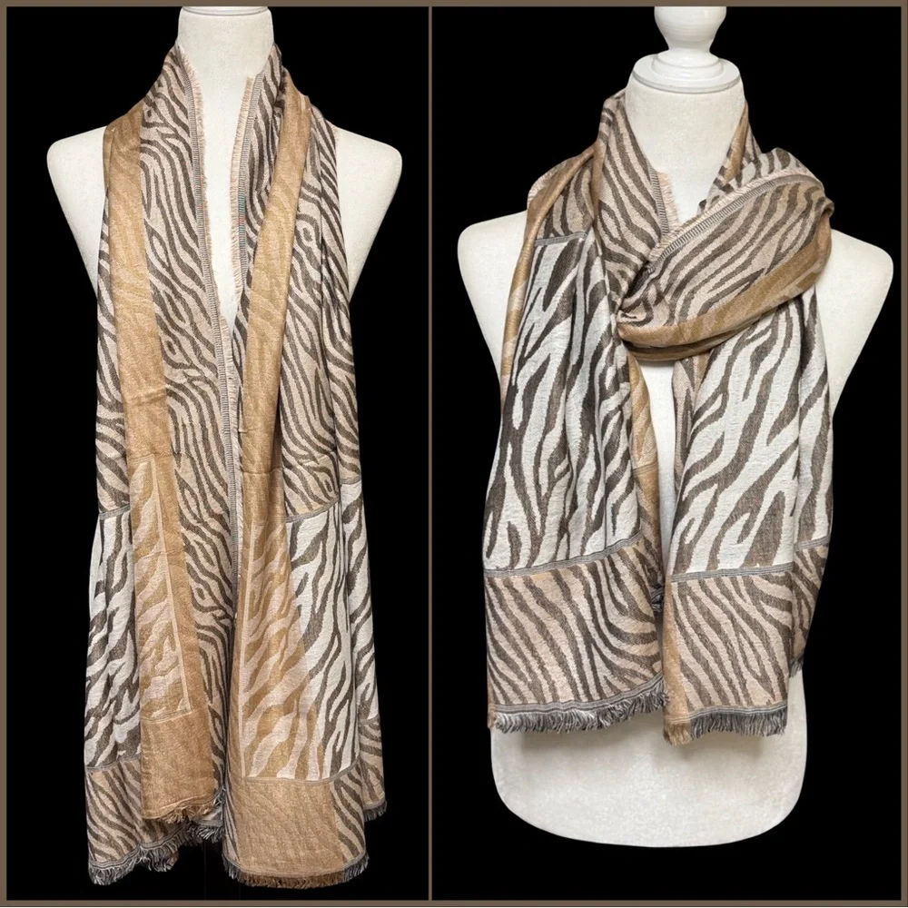 Zebra Animal Pattern Shawl Scarf
