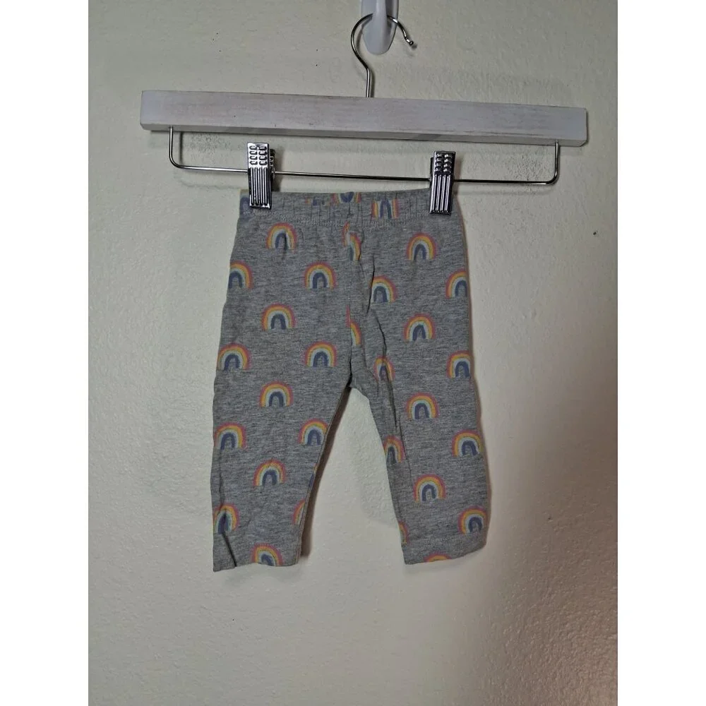 Baby Gap Leggings Rainbow Casual Gray Girls Size 0-3 Months