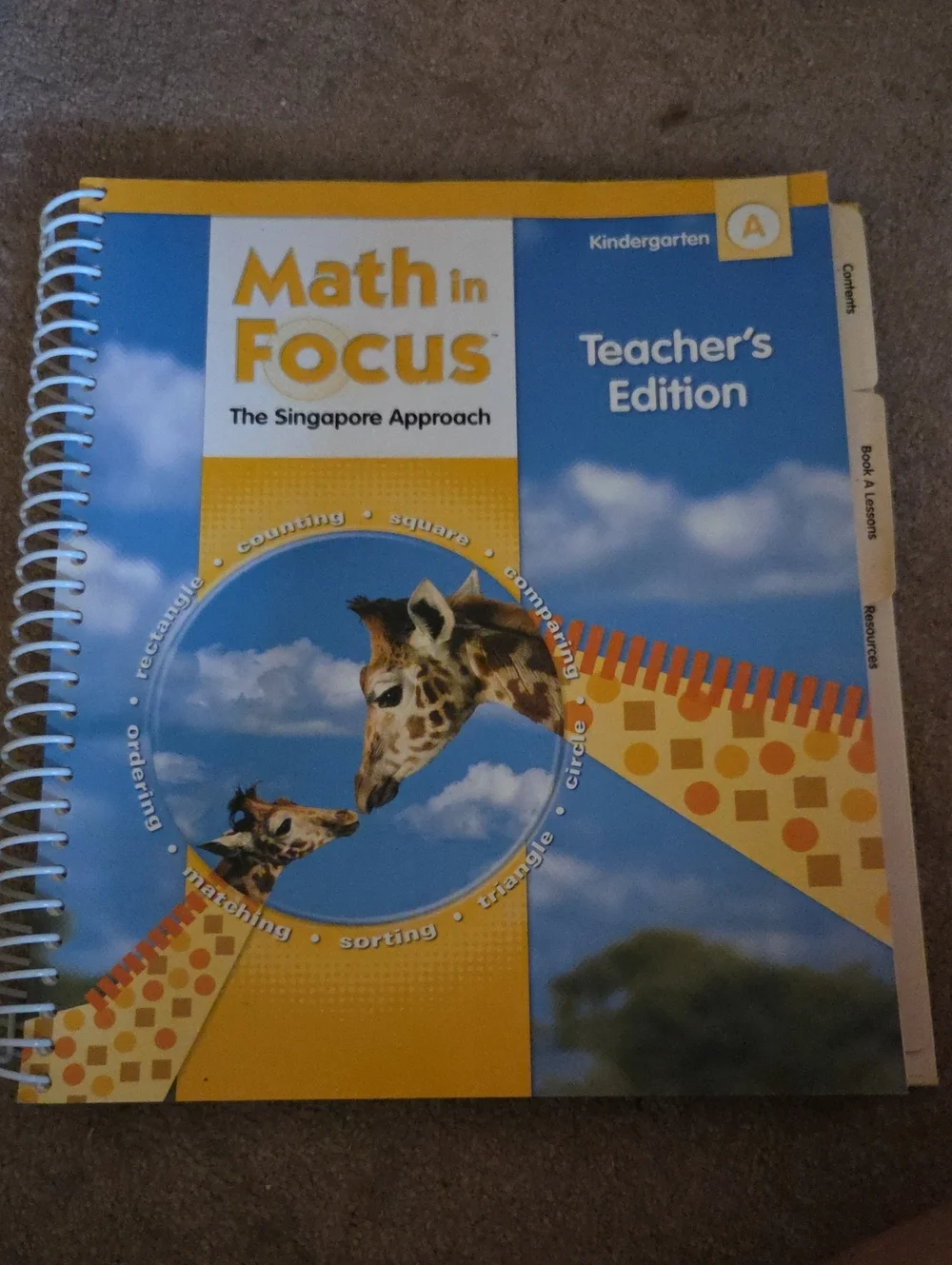 Kindergarten A Teacher's Edition - Blue & Yellow