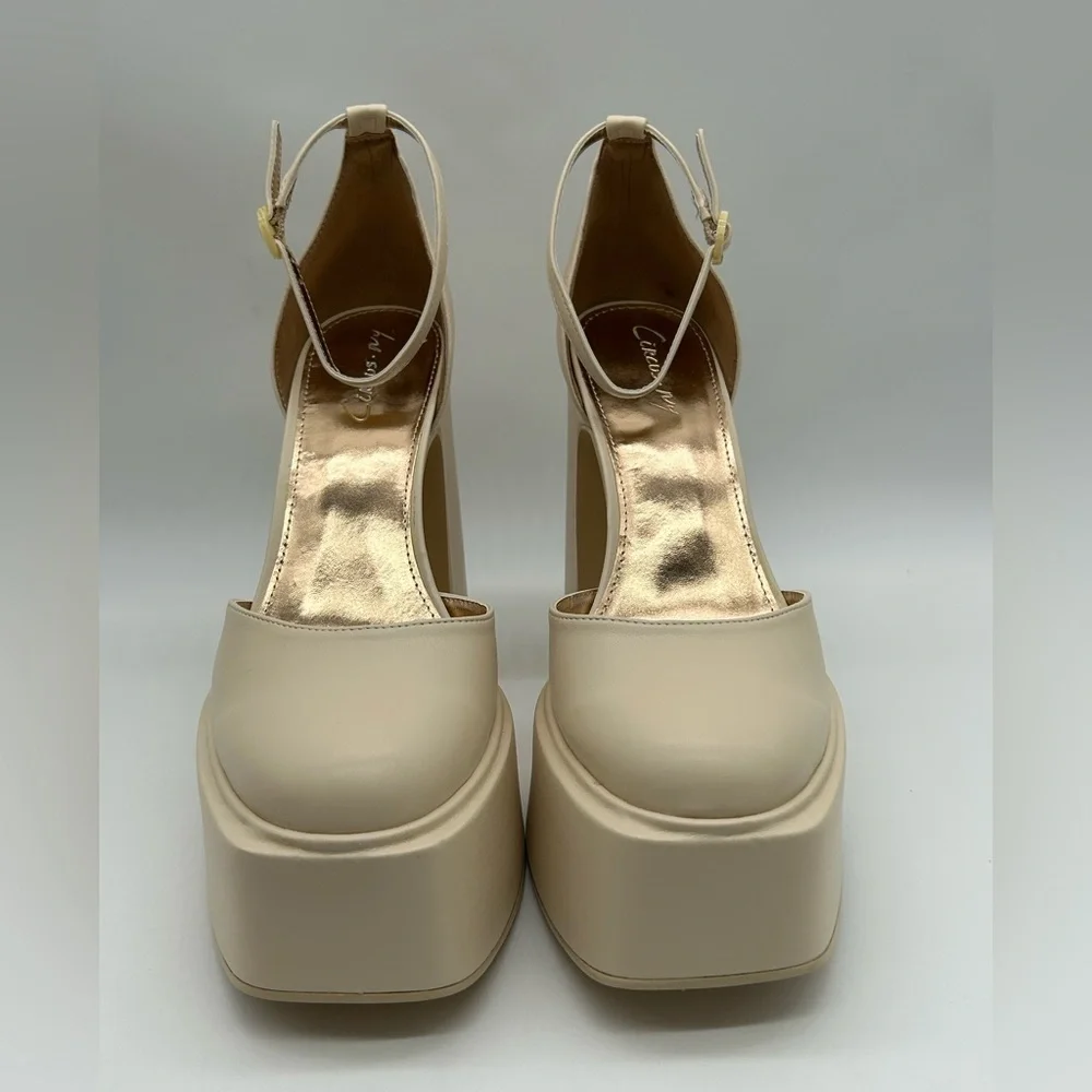 Circus by Sam Edelman Women’s Bailey Platform Heels Vanilla Size 10M New In Box