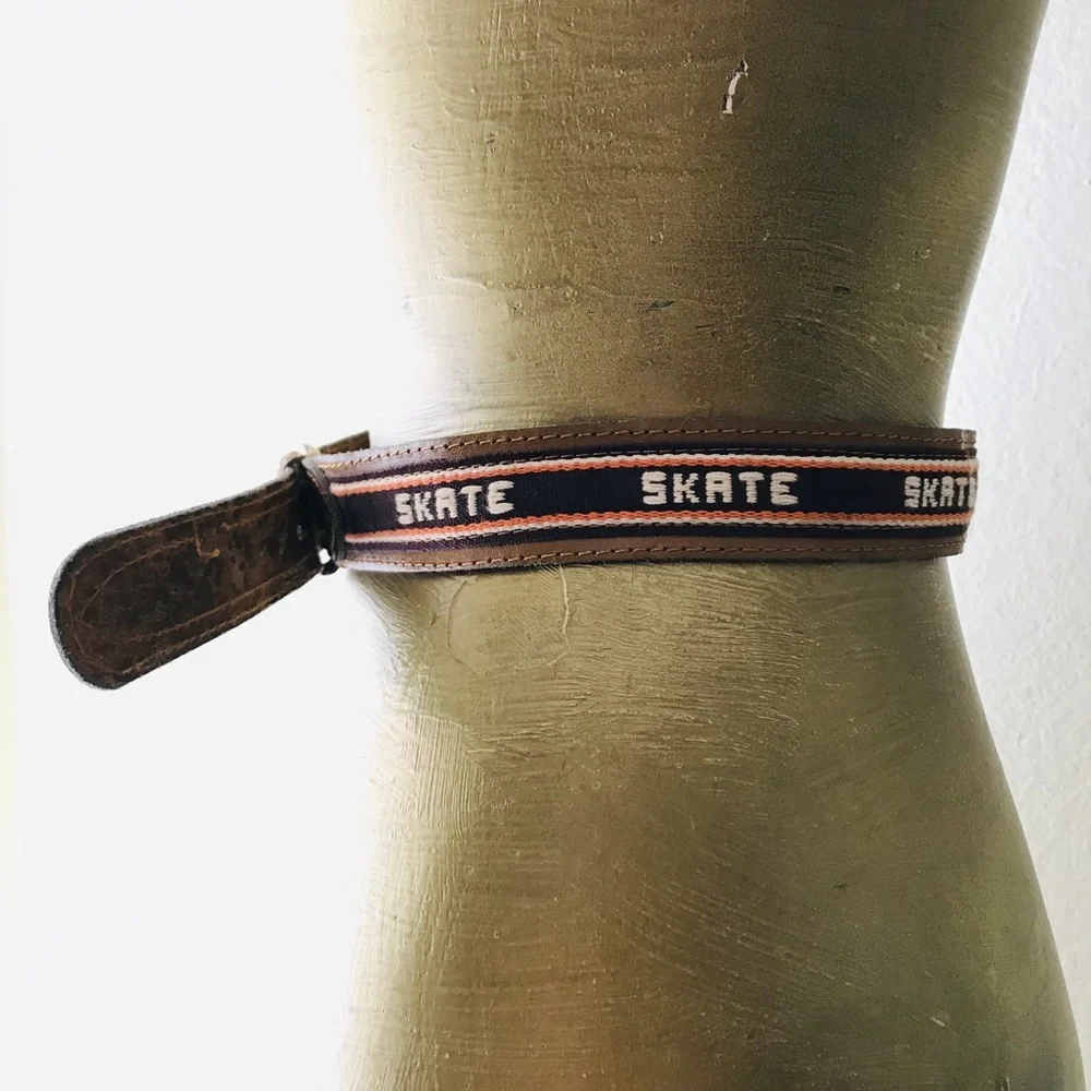 VINTAGE 80’s Super Cool “SKATE” Belt XS