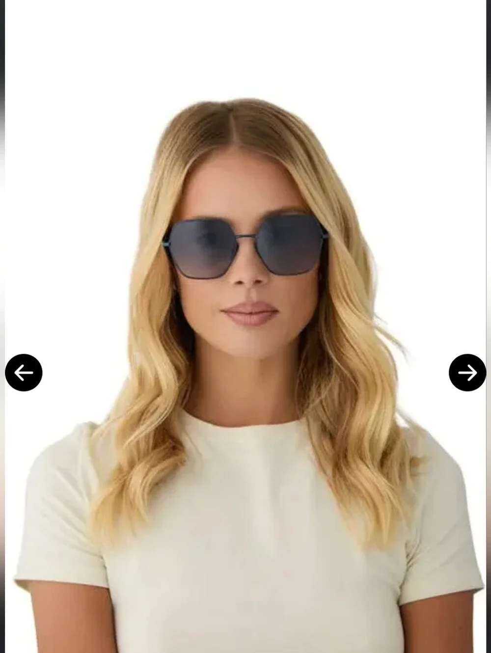 NIB! DIFF Eyewear, Harlowe 55mm Square Sunglasses,Aegean Blue Flash