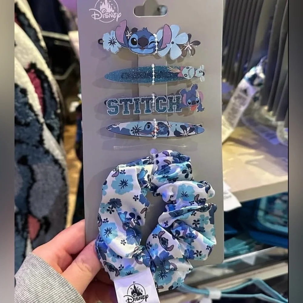 Disney Floral Stitch Hair Scrunchie