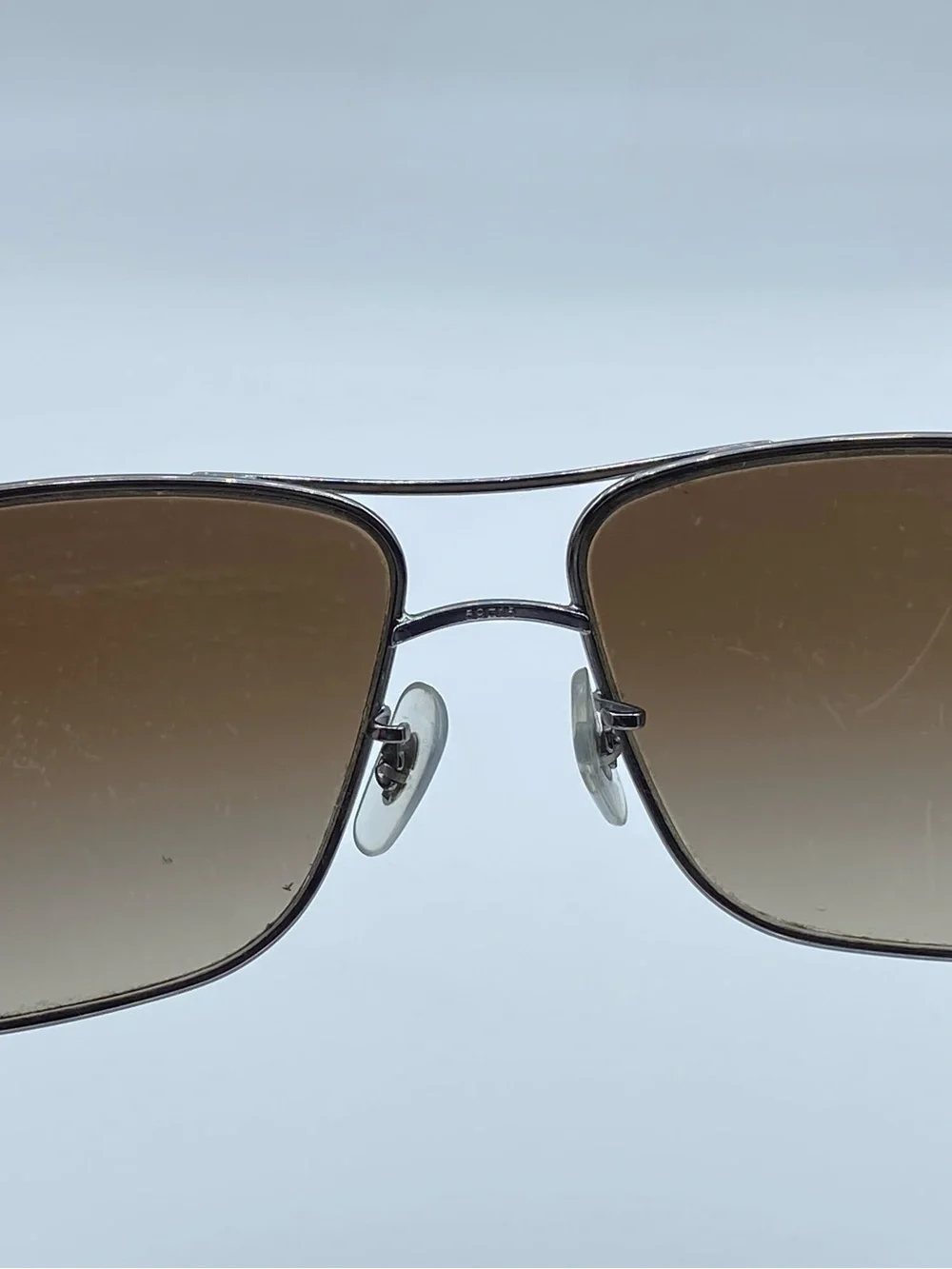 Ray-Ban RB3516 square navigator sunglasses (004/13) brown gradient 140MM temple
