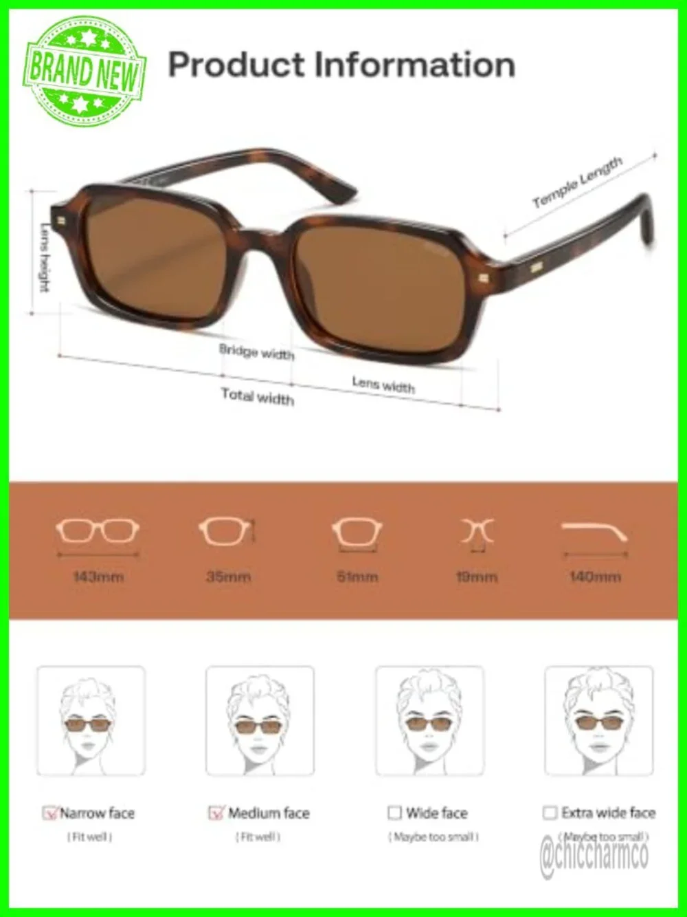 N/A trendy rectangular