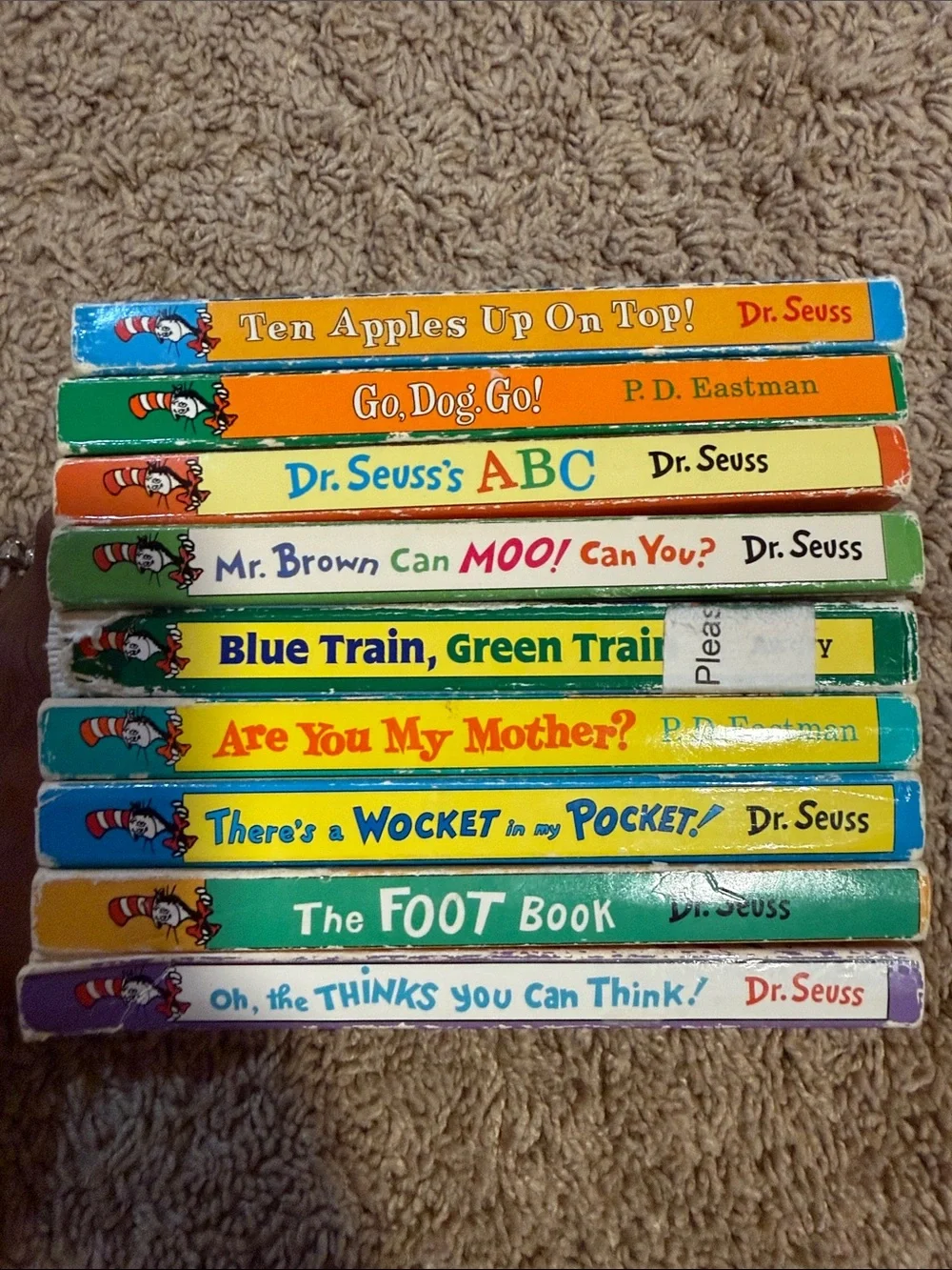 Dr. Seuss Board Book Set - Yellow, Blue, Green, Orange, White Covers